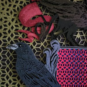 Precise laser cutting services for intricate fabric typography and text.